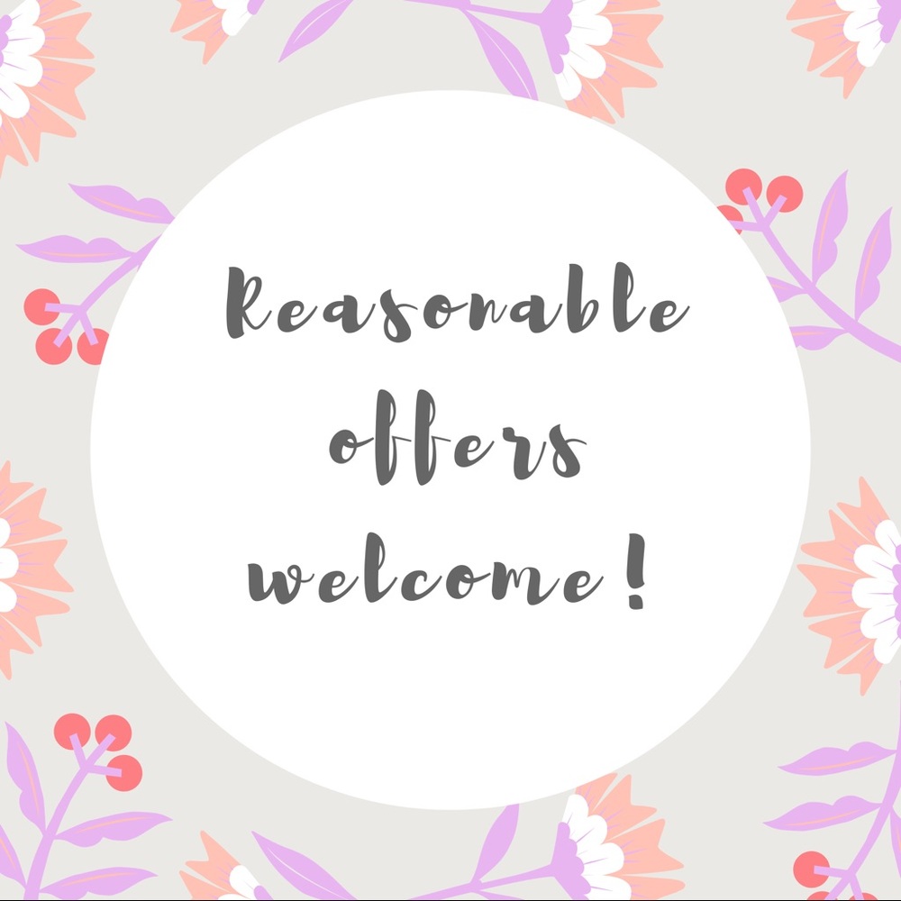 Reasonable offers are welcome!